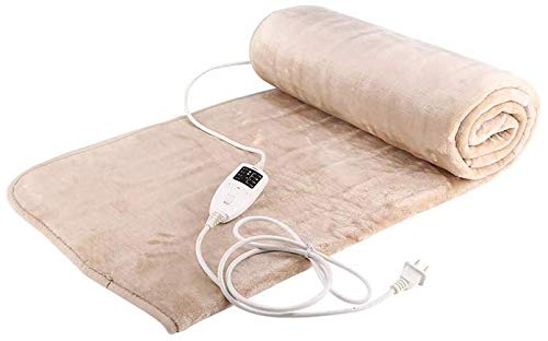 Preisvergleich Produktbild Double Control Heizdecke, übergroße, zeitgesteuerte Einstellung, intelligente Temperaturregelung, Stromausfallschutz, warm und beruhigend, einfache Bedienung, beige, Verschiedene Größen