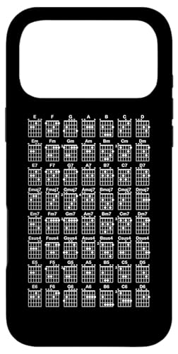 ギター 運指 コード一覧 音楽 ギフトアイデア おもしろ ギター奏者 クラシック ギタリスト コード表 おしゃれ スマホケース iPhone 17 Pro Max 用