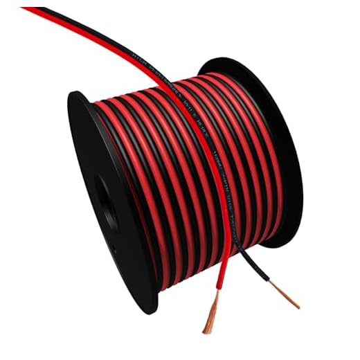Cableague 16AWG 2Conductor Red Black Cable 100FT Electrical Wire LED Strips Extension Wire 12V/24V DC Cable Flexible Wire Extension Cord Copper Clad Aluminum Copper Wire