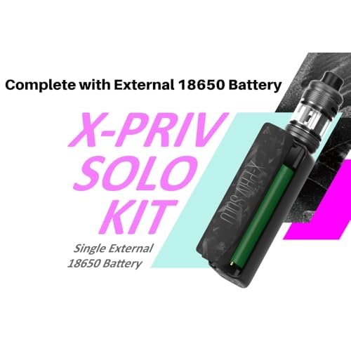 Miniatura 4 de S-Mok X-Priv Solo Kit 80 W Vape Batería 18650 No Incluida Carcasa Blanca Atomizador Tf-D Subtank De 3,5 5,5 Ml Bobina D De 0,15 0,23 Pantalla Táctil Dual E-Cigarrillo Original - No Nicotine