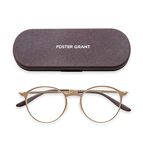 Foster Grant unisex adult Hayden Superflat Glasses Reading Glasses, Gold, 50mm US, 2x by Foster Grant - Image 6