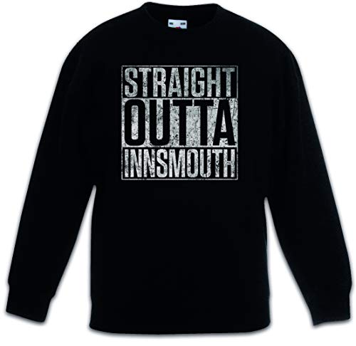 Pull noir Innsmouth enfants style urbain - Sweat-shirt pour l'école et loisirs