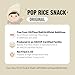 Naeiae Pop Organic Snack, Rice Puffs Teething Snack for Babies & Toddlers (100% Korean Rice, Naturally Gluten-Free, No Oil) Wholesome Baby Teether Food, Nutritious Finger Snacks for 6 Months to 2 Years, 5-Pack