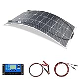 Flexibles Solarpanel Kit 100 Watt Mit Laderegler für 12V Batterien