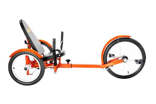 Mobo Cruiser Triton Pro Adult Tricycle for men & women. Beach Cruiser Trike. Adaptive 3-Wheel Bike , Orange, 28 x 29 x 48 inches (61” extended)