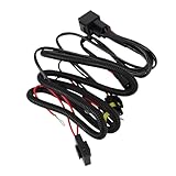 Vikye 9006 Fog Light Wiring Harness Relay Kit, 40A 12V One to Two Dual Plug Connector, with Built in Relay, for Car Truck SUV LED Halogen Lights