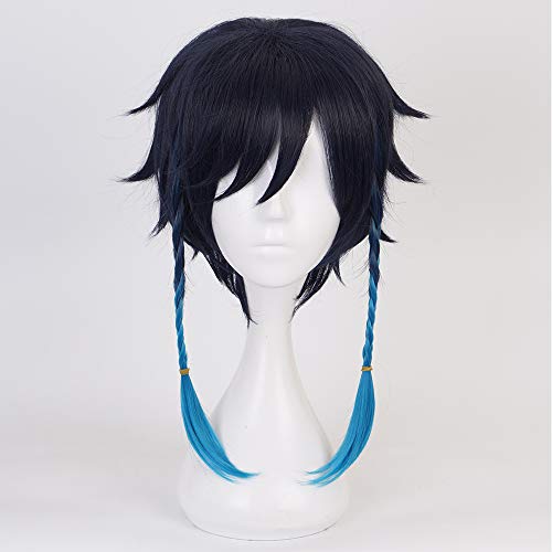 OSIAS Color Gradient Venti Genshin Impact Cosplay Wig for Woman and Girls, Venti Wig - Image 2
