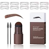 Eyebrow Stamp Stencil Kit, Eyebrow Stamp, One Step Eyebrow Stencil Shaping Kit 10PCS, Professional...