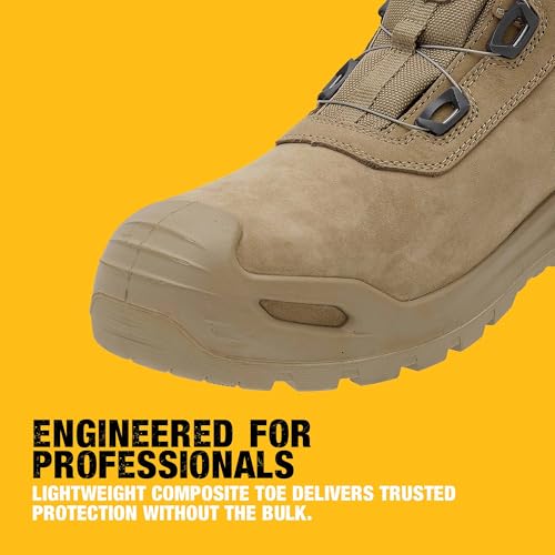 DEWALT Apex Men's BOA Fit System, Nubuck Leather, Waterproof, Composite Toe, Safety Work Boot4