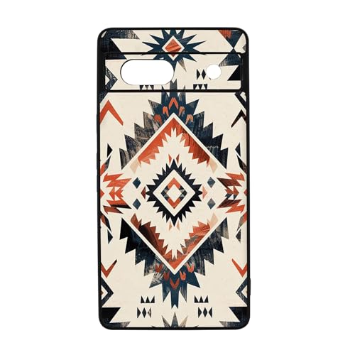 qizjio Western Phone Case Shockproof Protective Aztec Phone Cover for Google Pixel 7A