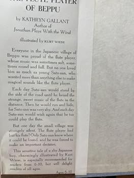 Hardcover THE FLUTE PLAYER OF BEPPU Book