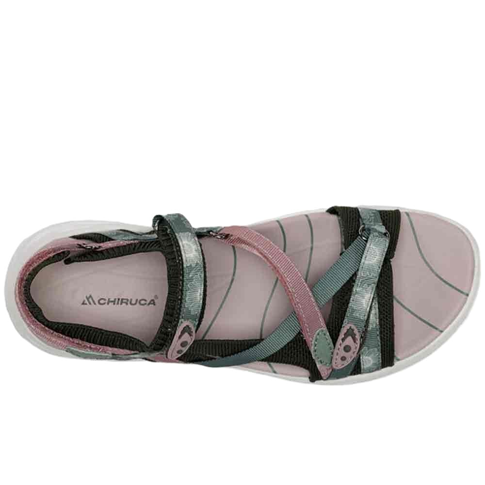 CHIRUCA Ayamonte 01 Sandalias Mujer Verde Rosa