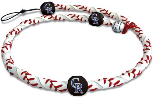 MLB Colorado Rockies Classic Frozen Rope Baseball Necklace