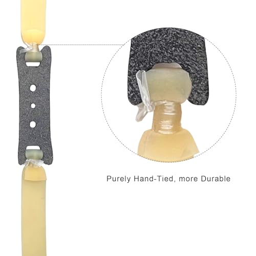 RCZZSUWE 6PCS 2mm Thickened Natural Flat Slingshot Bands High Elasticity,Slingshot Replacement Latex Bands Heavy Duty,Hunting Slingshot Rubber Band Parts,Hule Para Resortera