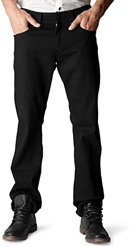 True Religion Men's Ricky Straight 34" Black Jean