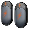 Hand Warmers Rechargeable 2 Pack, Ultrathin Electric Handwarmers Portable Pocket Heater, Reusable Hand Warmer 2 in 1, 3 Levels Heat, Up to 24 hrs, Double-Sided Heating USB Warmers for Winter Gift-Grey