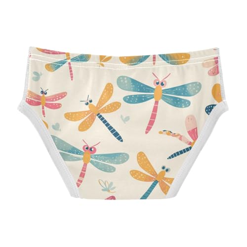KLL Dragonfly Pattern Illustration Toddler Boys' Cotton Briefs Breathable Children Panties2