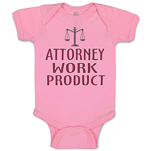 Cute Rascals Baby Bodysuit Attorney Work Product Style A Funny Humor Boy & Girl Baby Clothes Funny Cotton Soft Pink Design Only Newborn