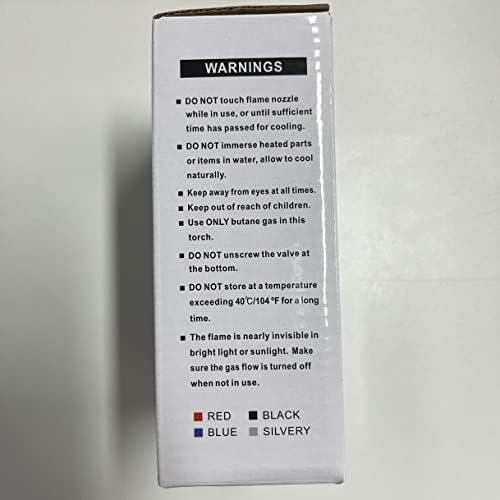 flintronic Palnik Kuchenny, Latarka z Dwoma Szczotkami, Regulowana Kuchenka Płomieniowa Palnik Gazowy do Gotowania na Butan, Odpowiedni do Budyniu Karmelowego, Grilla, Gotowania (bez butanu)