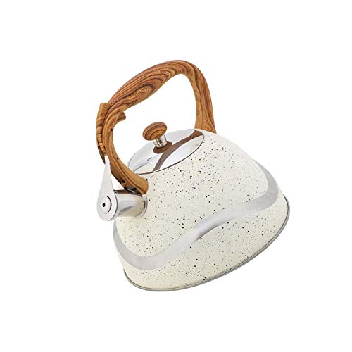 Induktionsherd Pfeifkessel, für Kochfeld Gaskessel mit Pfeife Edelstahl Teekanne Wasserkocher Pfeifkessel, 3,5 Liter