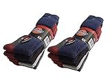 Dickies 10 Paar Herren Arbeitssocken in Schwarz, wahlweise 41-45/46-50, tolle Verarbeitung, verstärkte Spitze und Ferse für Stahlkappenschuhe (41-45, Schwarz)