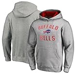 Outerstuff NFL Kids Youth 4-20 Officially Licensed City Wide Arch Logo Pullover Hoodie Sweatshirt (US, Numeric, 14, 16, Regular, Buffalo Bills - Grey)