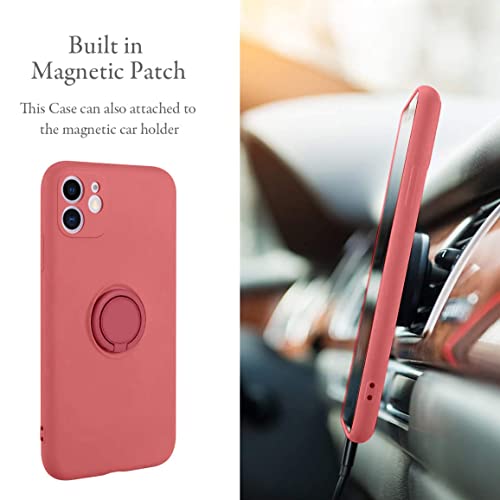 Yoedge Capa de suporte para Apple iPhone XR de 6,1 polegadas com suporte de anel [suporte de anel ro
