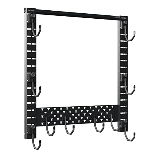 OneTigris Wall Mount Gun Rack - Stainless Steel Horizontal Rifle Rack & Pistol Rack Indoor Gun Storage Racks for Wall & All Guns, Shotgun, Handgun, Sword-Hold up to 3 Rifles
