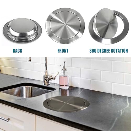 Contenedor de basura con tapa abatible, acero inoxidable 9/12 L miniatura 2