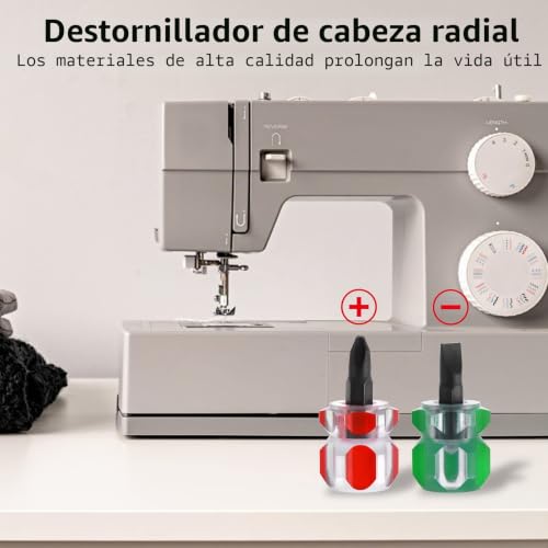 Miniatura 5 de Kit De 8 Herramientas Para Máquina De Coser - Destornilladores, Nailon De Acero Inoxidable, Cepillo De Limpieza, Pinzas Y Accesorios Para Reparación