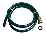 Plumb Pak PP850-3 Drain Hose, 5/8 X 3/4 in X 5 Ft, Female X Plain, 3 3/4' x 5'