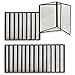 Set of 15 - TrueCraftware Triple Fold Panels Menu Cover - Black Double Stitched Binding
