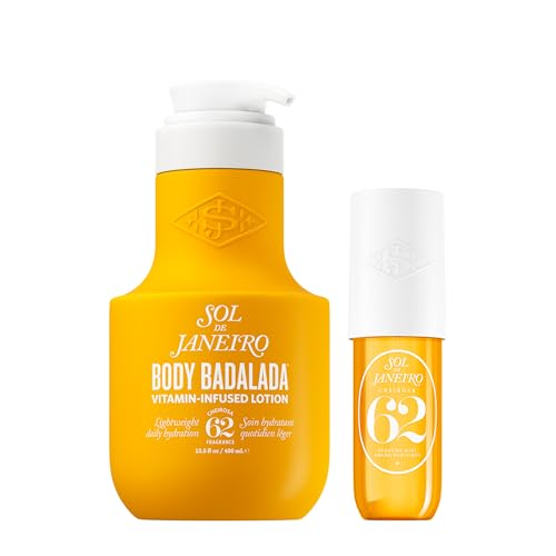 Sol de Janeiro Vanilla Lotion & Body Mist Bundle | Body Badalada Lotion & Cheirosa 62 Perfume Mist
