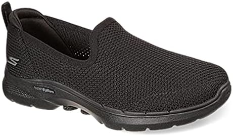 Skechers Women's GO Walk 6-Clear Virtue Sneaker, Black, 8.5 | Image 2
