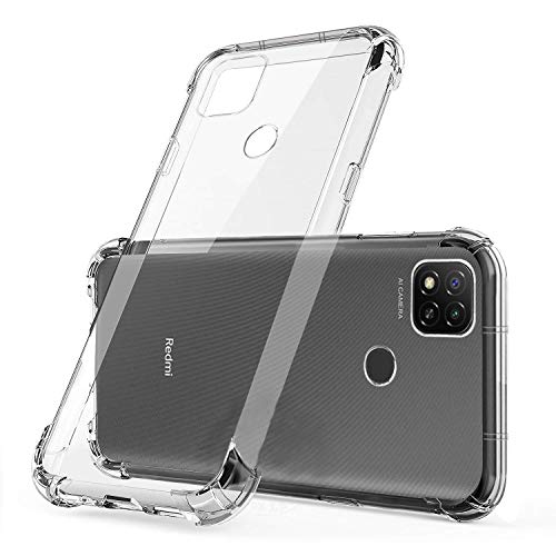 Image of COVERBLACK Silicone Back Cover for Mi Redmi 9 Activ- Transparent