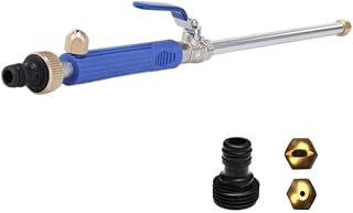 High Pressure Washer Wand, Portable High Pressure Water Sprayer Nozzle, Extendable Washer Sprayer with 2 Water Hose Nozzle for Garden Hose, Foam Cannon Car Washing, Car Cleaning Tool Accessories, Blue