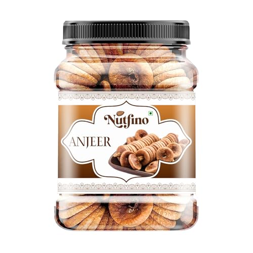 Nutfino Anjeer (Dried Figs) | Naturally Sweet & Soft Dried Figs | Rich in Fiber, Calcium & Iron | Healthy Dry Fruit for Daily Nutrition (500 gm)