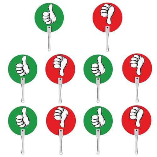 True False Game Paddles | Voting Sign for Classroom, Yes No Paddles Signs for Classroom Voting Green Red True False Paddles Teacher Classroom Event Supplies Interaction Signs