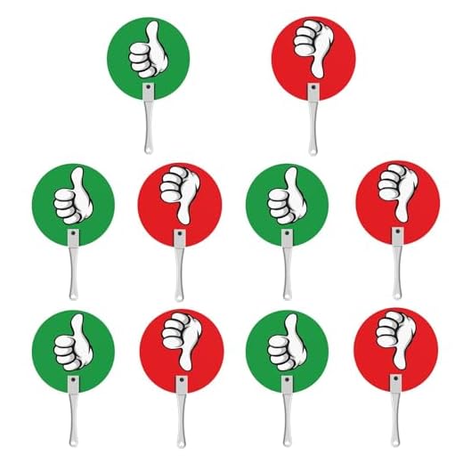 Panneau électoral Oui Non - 10 pièces de palettes oui non pour la salle de classe, jeu de vraies palettes souples | Palettes vertes et rouges pour voter et enseigner.