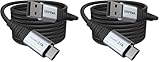 Compatibilité Universelle et Charge Optimisée : Ce câble est compatible avec iPhone 16/15, Samsung Galaxy S23/S22, Huawei, Google Pixel et autres appareils USB-C. Si vous avez besoin d'une recharge rapide, assurez-vous d'utiliser un chargeur compatible avec la technologie QC3.0 (≥9V/2A) et que votre appareil prend en charge la recharge rapide. Remarque : la fonction de recharge ultra-rapide n'est pas prise en charge par les nouveaux modèles d'iPhone.