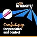 BIC Intensity Red Permanent Markers, Fine Point, 12-Count Pack of Red Markers With Non-Slip Grip for Comfort and Control