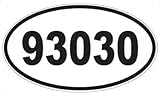 US Decal, Inc. Number 93030 Oval Sticker