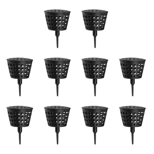 Namvo 10pcs Fertilizer Mesh Baskets Garden Pots Portable Aquarium with Lid Plant Nutrient Cup for Succulents Orchids Bonsai