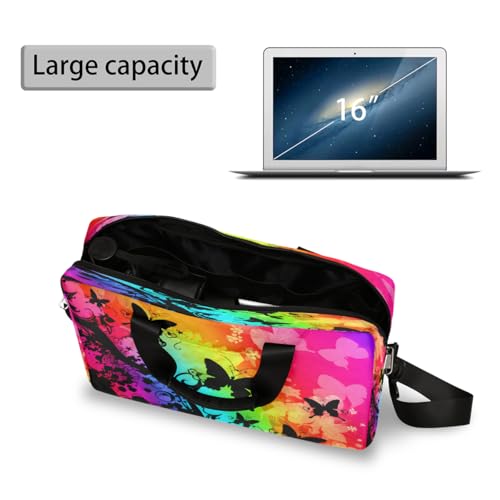 Maletín para Laptop Unisex 15.6-16 Pulgadas Mariposas Multicolor miniatura 5