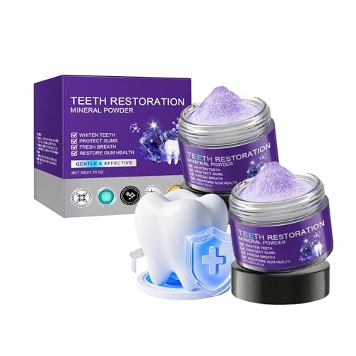 Zahnrestaurations Mineralpuder, Zahnrestauration Pulver, Zahnpulver Gegen Verfärbungen, Tiefenreinigung des Mundraums, Zahnschutz, Atemfrische, Unterstützung bei Verfärbungen (2)