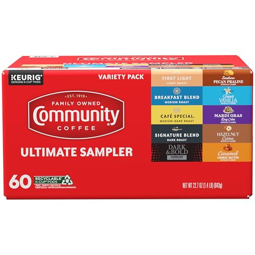 Image of Community Coffee Ultimate Sampler Variety Pack, 60 ct K-Cup Pods (Pack of 1)