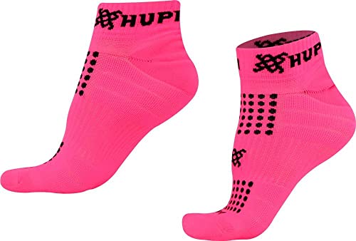 Meia Curta para Corrida HUPI - Running Pro Rosa Neon, Cor: ROSA