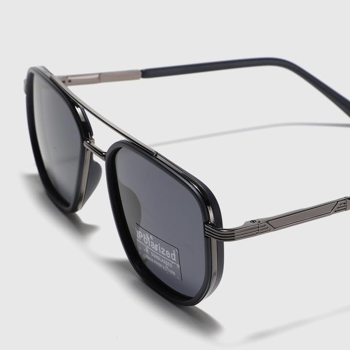 Back To School Sunglasses,Geometric Frame & Double Beam Design Fashion Sunglasses For Women Men,Summer Accessory2