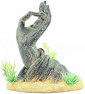 OMEM Fish Tank Decorations Buddha Hand Statue Aquarium Ornaments (Hand)