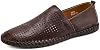 Zapatos tipo mocasín de cuero genuino para hombre, slip-on, suaves para caminar, perforados para conducir 2